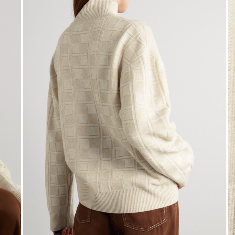 ZANKOV Tilly Oversized Cream Sweater - Picture 3 of 4